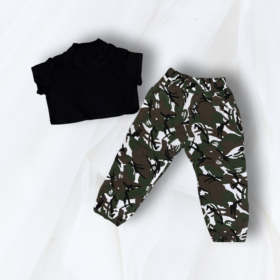 CAMO CROP SET